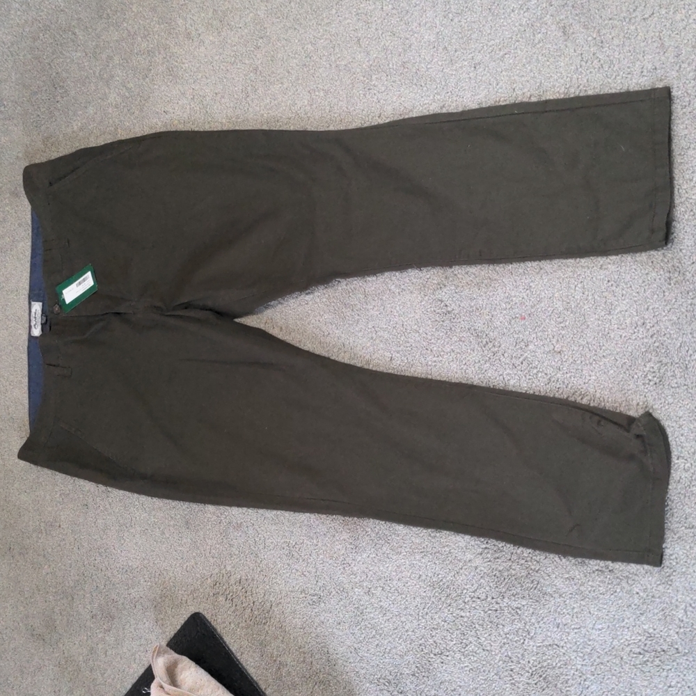 Men's Chinos - color olive - size 38-32